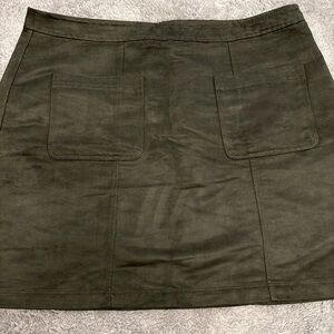 Old Navy Dark Olive Mini Skirt
